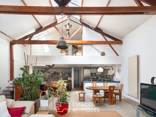 Maison-loft au calme d'une impasse