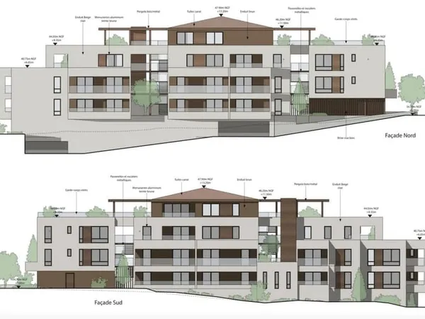 Appartement 3 pièces 56,72 m2 avec terrasse