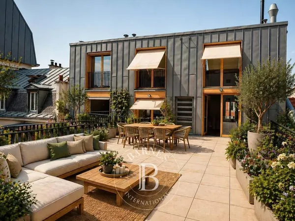 Clichy Centre Ville - Duplex - Terrasse - 3 ch - Entièrement rénové - Traversant