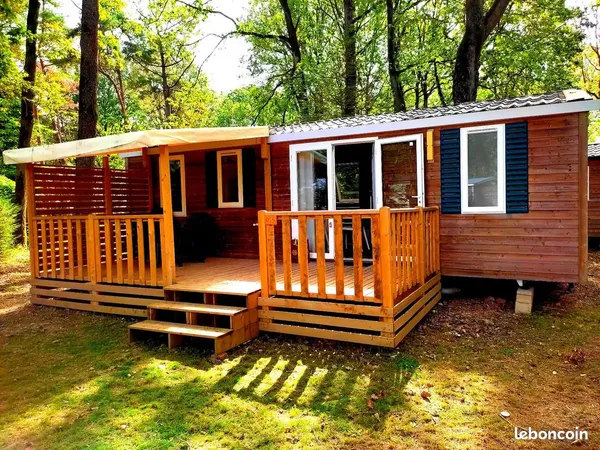 À VENDRE - Mobil-home IRM SUPER CORDELIA 3 chambres - Camping Le Parc des Roches (91530 Saint-Chéron