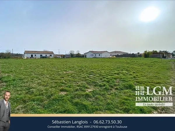 Plagnole (31370), Terrain plat constructible de 1.020m2