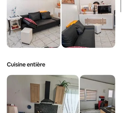 Maison F2 à louer avec jardins
