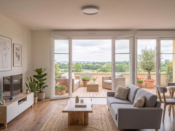 Bel Appartement 3 pièces à proximité immédiate des transports avec balcon !
