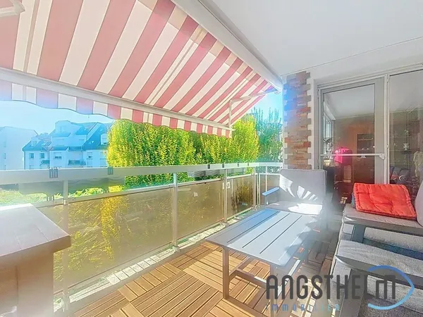 Robertsau - appartement de 3 chambres avec double séjour