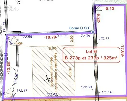 Terrain à bâtir de 325 m² à PECQUEUSE (91)