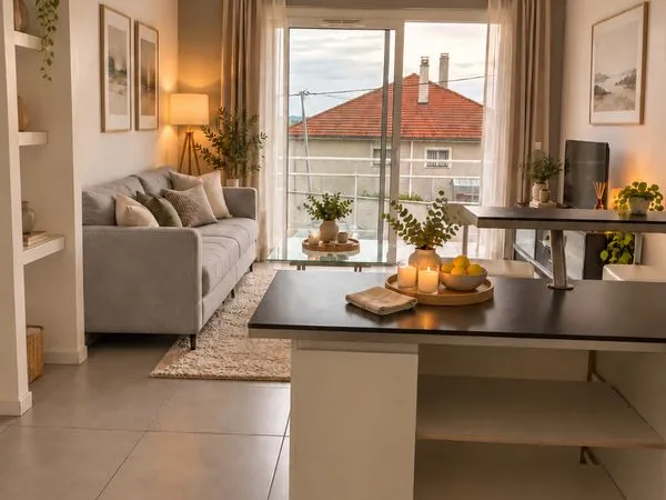 T2 45 M2 avec terrasse 25m2 RESIDENCE PRIVÉE rez de chaussée sécurisé, parking, piscine, salle de sp