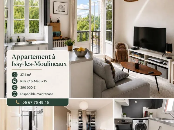 Appartement 2 pièces 38 m²