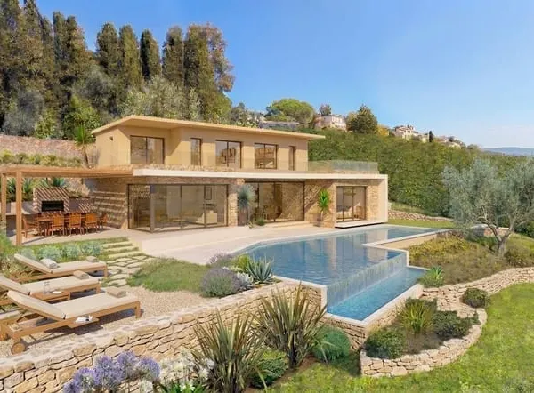 EXCLUSIVITE VENCE - Terrain à bâtir avec vue mer