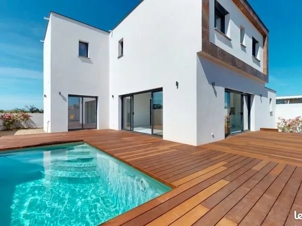 Villa contemporaine neuve RE2020 avec piscine — 4 ch / 148 m²