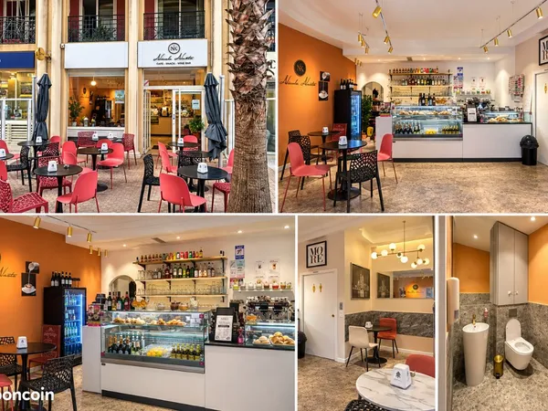 Fond de commerce-cafe-bar-snack avec terrace à Menton