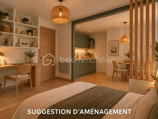 Studio 1 pièce 27 m²