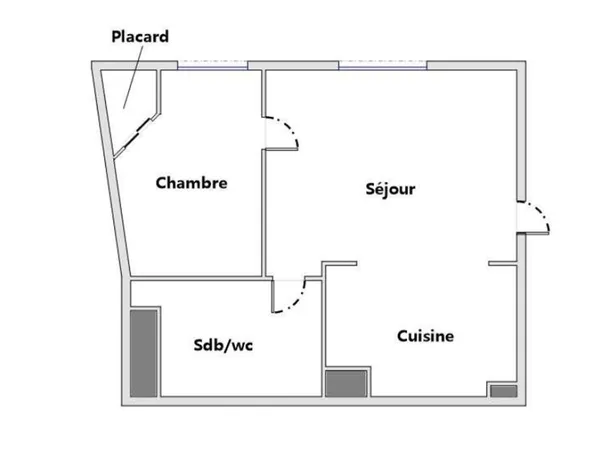 Appartement 2 pièces 24 m²