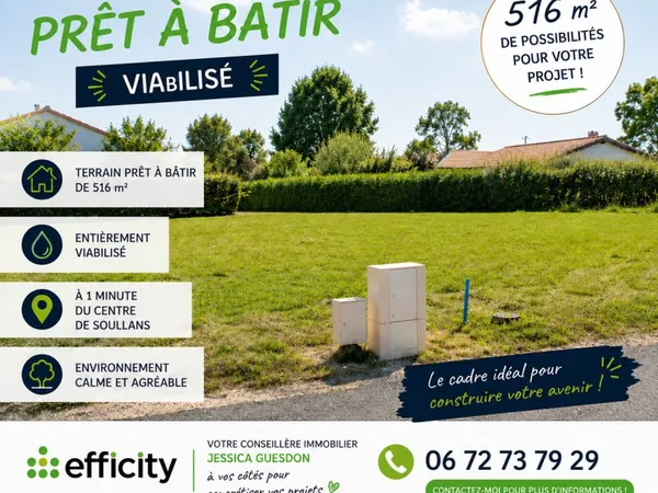 Terrain 516 m²