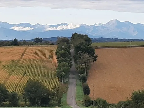 Grange vue Pyrénées