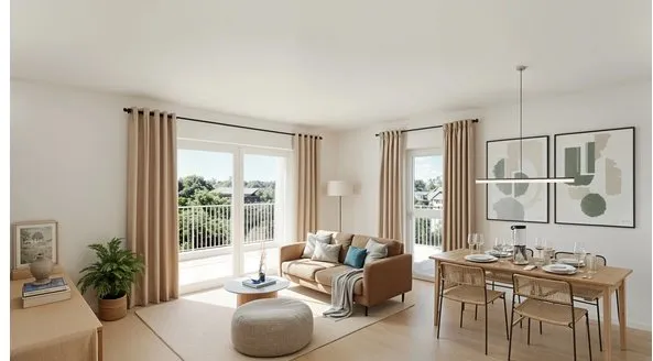 APPARTEMENT 3 PIÈCES EN ÉTAGE ÉLEVÉ AVEC LOGGIA ET PARKING