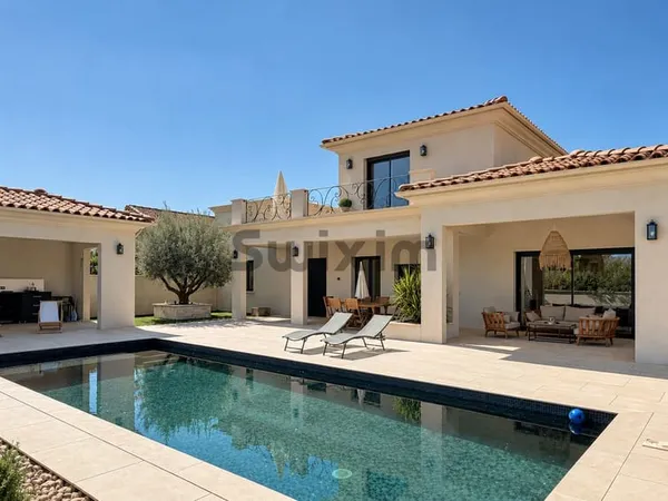 Villa contemporaine avec piscine,pool house et jacuzzi - Sec