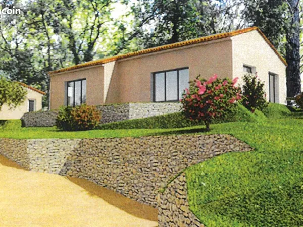 Villa neuve de plain-pied 4 pièces, 108 m², grand terrain, grande piscine et garage