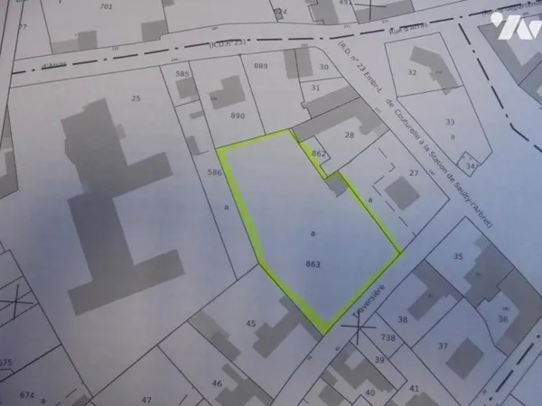 Terrain 1322 m²