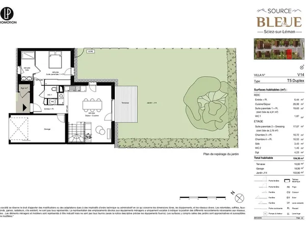 Villa 5 pièces 104 m²