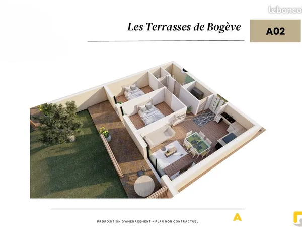 Appartement 3 pièces 65 m²
