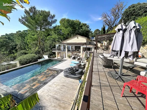 Le Cannet - Villa 5 pièces, 4 chambres avec piscine et spa