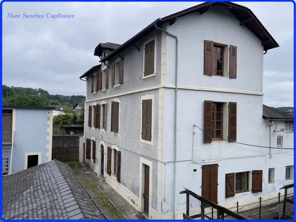 Nay (64) Maison à vendre 8 pièces 238 m2 +250 m2 de dépendances aménageables sur 758 m2 de terrain