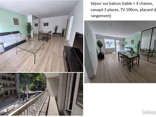 APPARTEMENT T3 MEUBLÉ & ENTIÈREMENT ÉQUIPÉ - 76 m² - LYON 3 (Part-Dieu / Félix Faure)