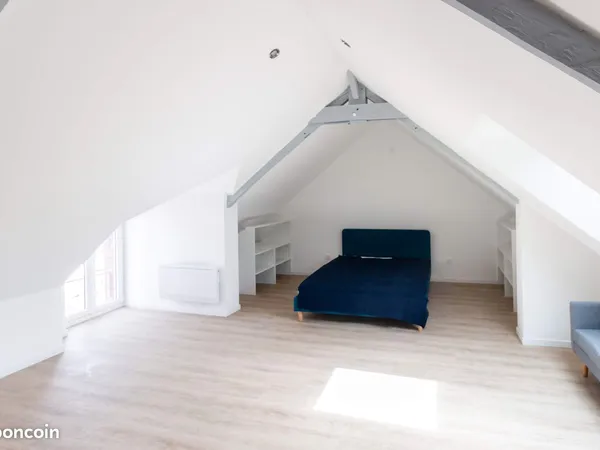 🌟 Superbe loft meublé avec charme - 46 m² au sol - Saint-Gildas-des-Bois centre
