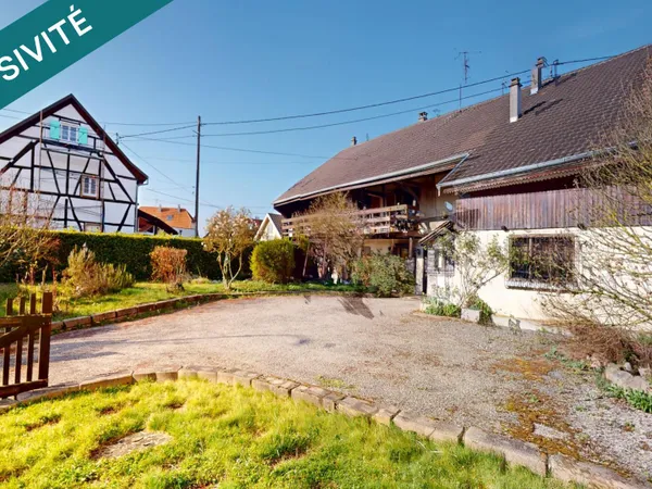 Grange réhabilitée de 290 m² sur 13 ares  fort potentiel (bi-famille, investissement ou profession 