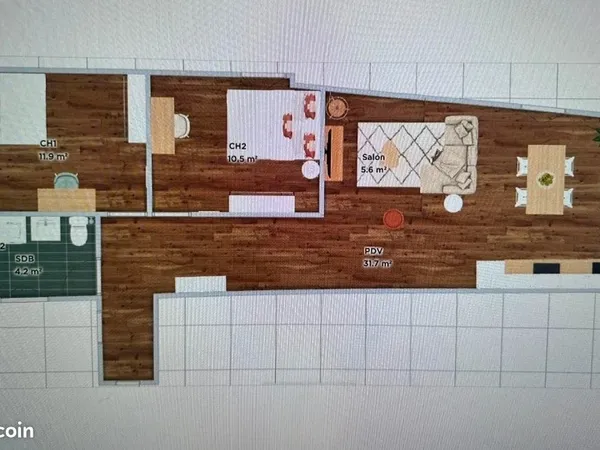 Appartement T3 rénové de 65 m² à Saint-Brandan (22800)