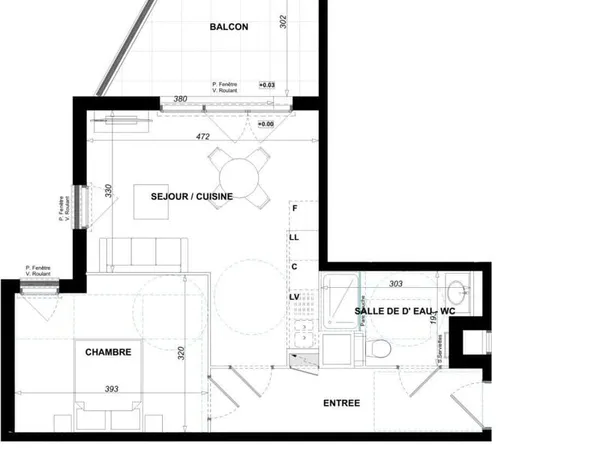 Vente Appartement 2 pièces