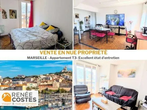 Vente en nue propriété - F74-H84 ans - MARSEILLE (13003)