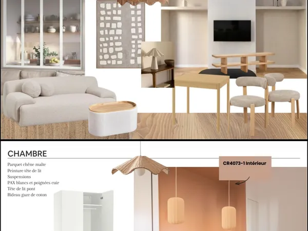 T2 lumineux refait à neuf et meublé
