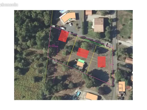 Terrain constructible 1300m2