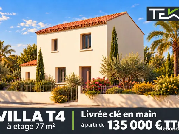 Gignac - terrain + villa t4 à étage à partir de 240 000