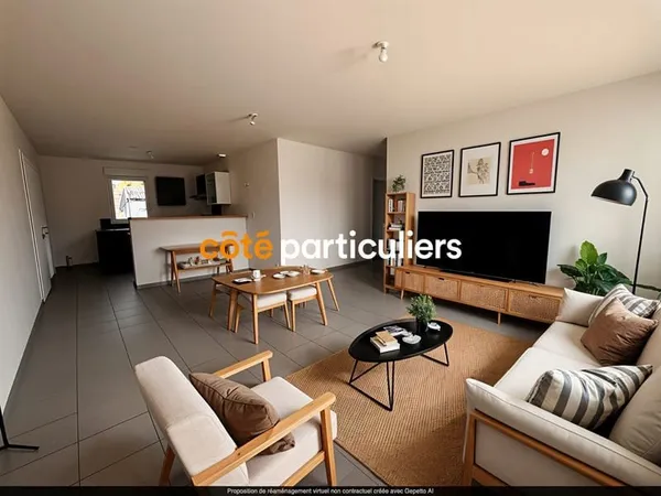LA ROCHE-SUR-YON -- QUARTIER BELLE PLACE --- MAISON DE PLAIN-PIED4 CHAMBRES --_GARAGE -- JARDIN -- 9