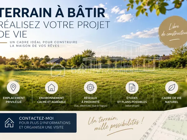 Terrain 769 m²