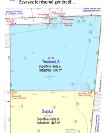 Terrain 600m2