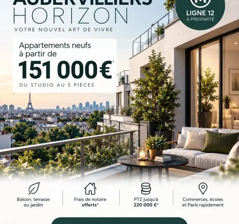 Appartement - 3 pièces - T1 au T5 à Partir de 151.000