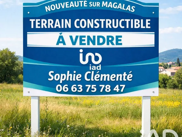 Terrain 832 m² Magalas
