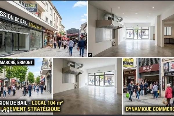 Local 104 m² Ermont