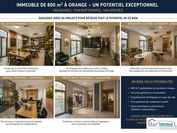 Immeuble 800 m²