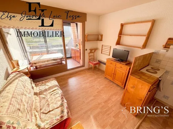 Studio 24 m² en front de neige