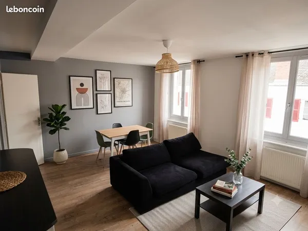 Appartement T2 meublé 49 m² lumineux - Chalon Centre / Citadelle