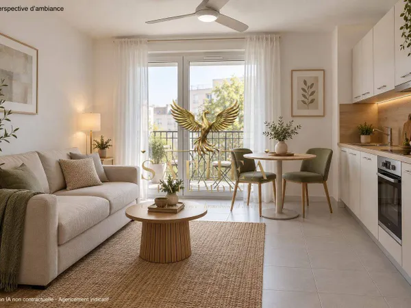 Appartement 2 pièces 38 m²