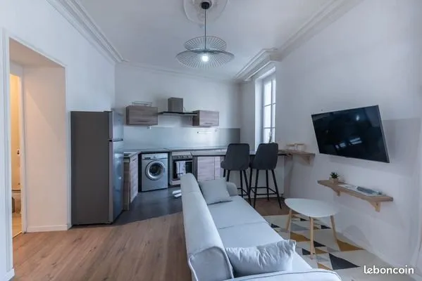 T2 meublé de 37 m² avec cave - Angers