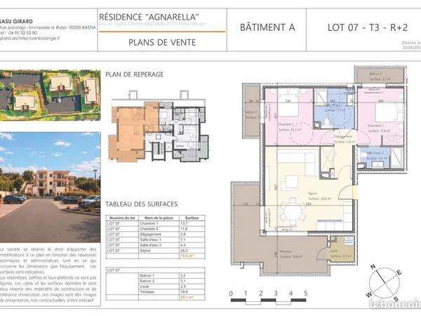 Appartement T3 neuf residence SUARINA