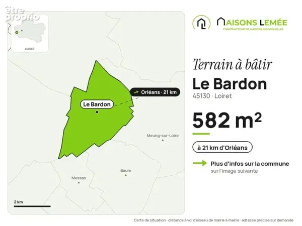 Terrain à bâtir 582 m² à Le Bardon