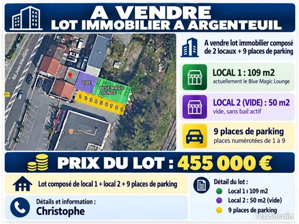 A vendre ensemble immobilier a argenteuil