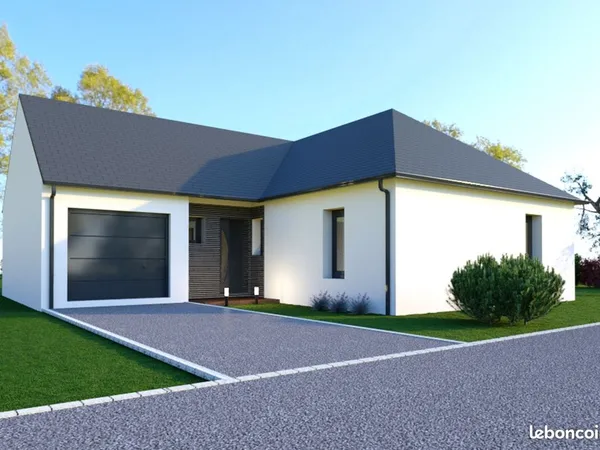 Projet de construction d'une maison 95.89 m² avec terrain à BOURG-DES-COMPTES (35)